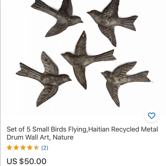 Lot of 5 Birds Art wall decor - Picture 4 of 5